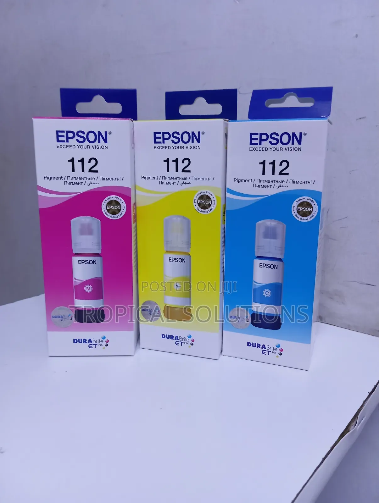 Epson Ink 112 Coloured Magenta,Cyan and Yellow