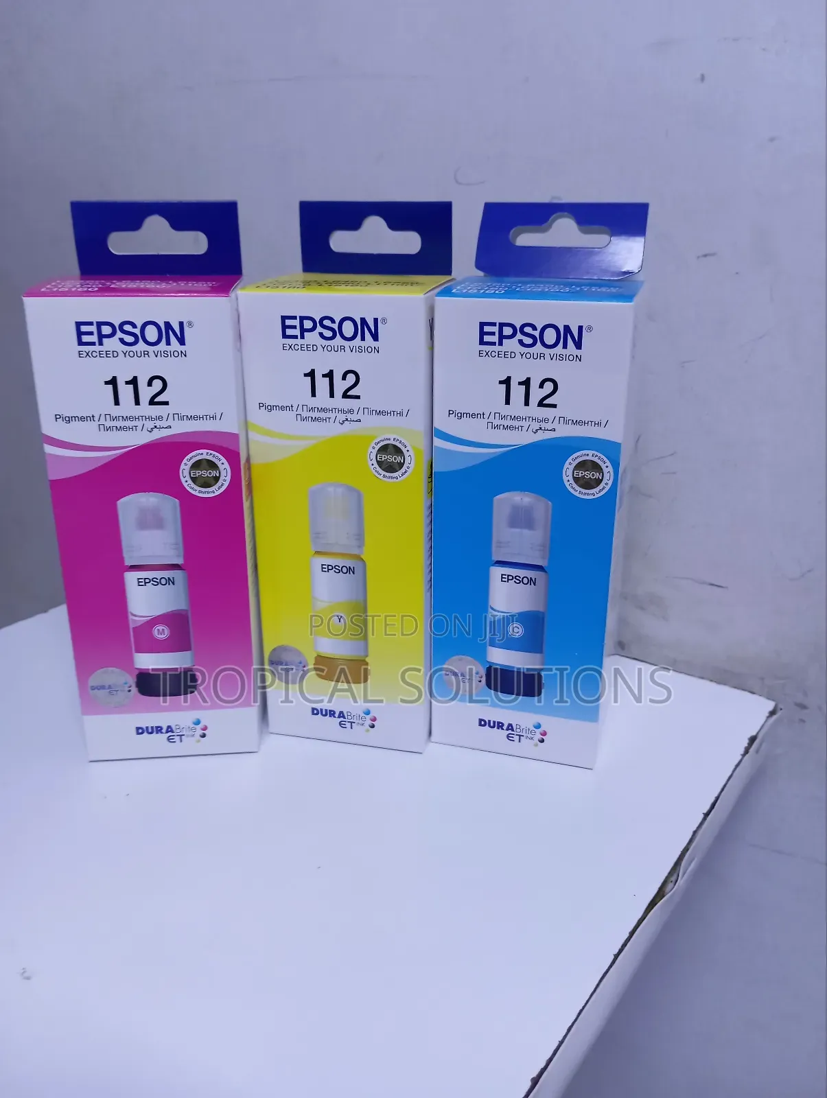 Epson Ink 112 Coloured Magenta,Cyan and Yellow