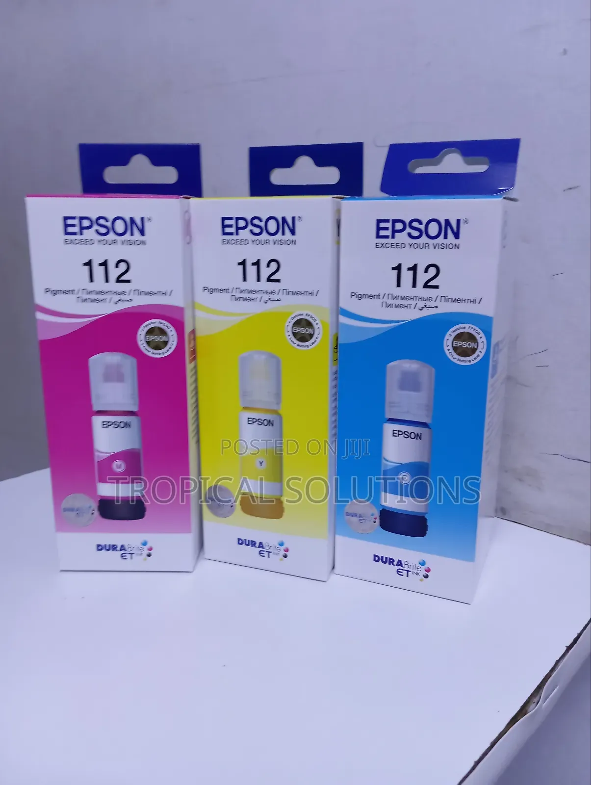 Ink Colours Epson 112 Magenta, Cyan and Yellow Epson 112