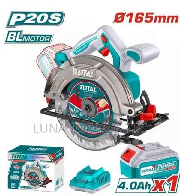 Total Tsli16521 Cordless Circular Saw 20v