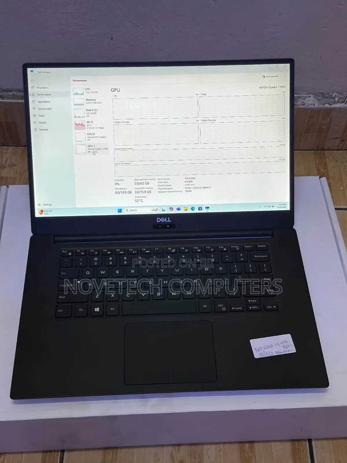 Laptop Dell Precision 5540 32GB Intel Core I9 SSD 1T