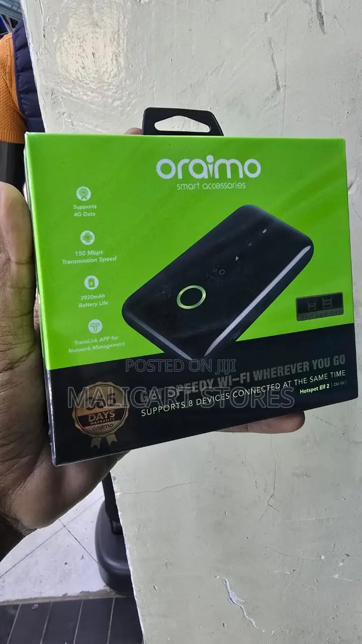 Oraimo Mifi Hotspot Elf 2 4g Dual Simcard Slots Wifi Hotspot