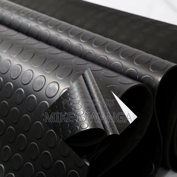 High-Traffic Rubber Coin Studded Mats - main view
