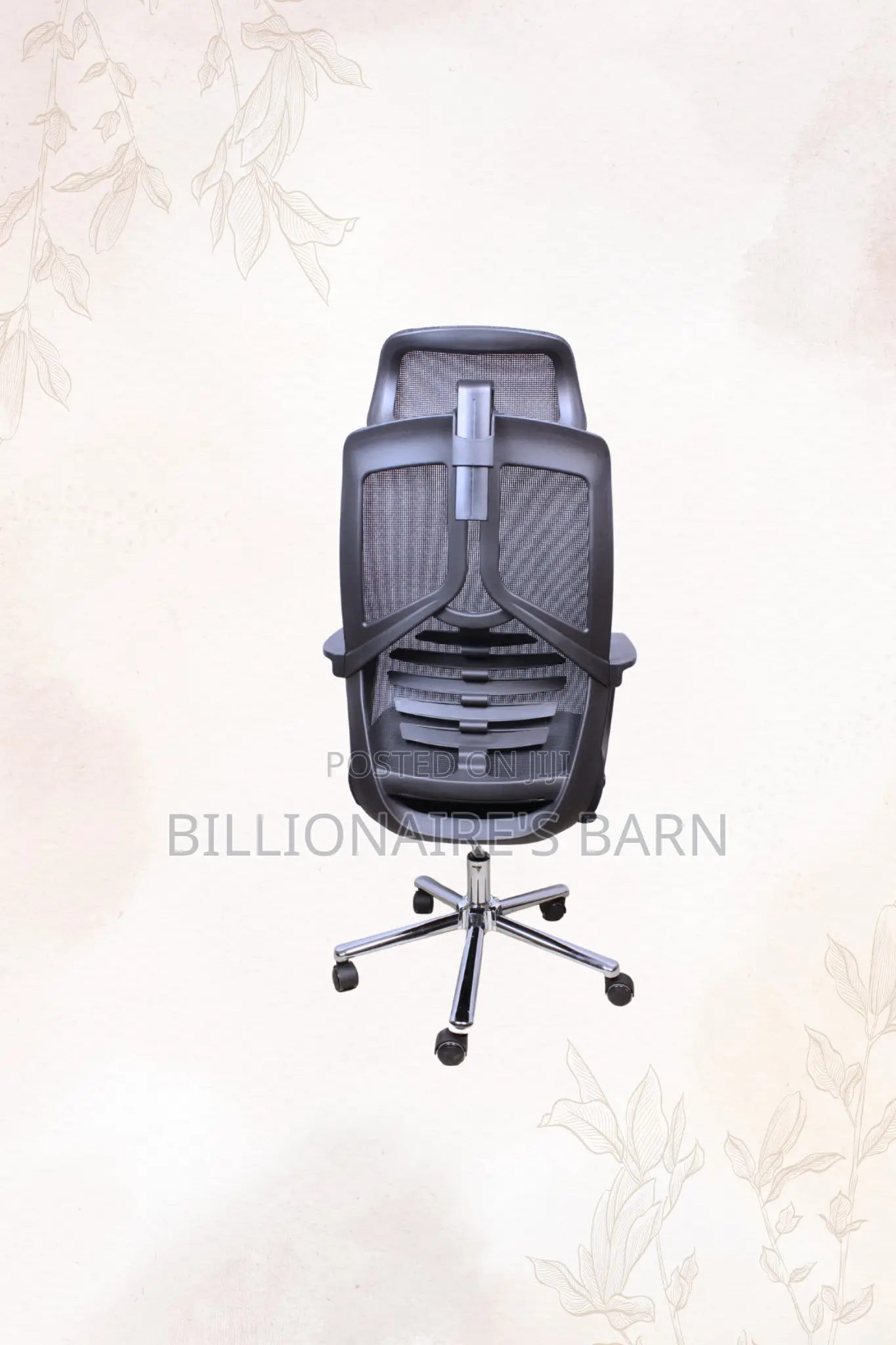 Office Chair; High-Back Executive Mesh-Back Chair
