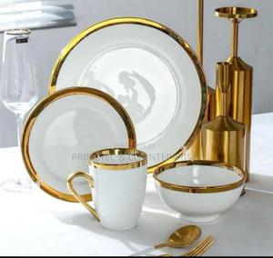 24pcs Dinner Set White and Gold - thumbnail 2