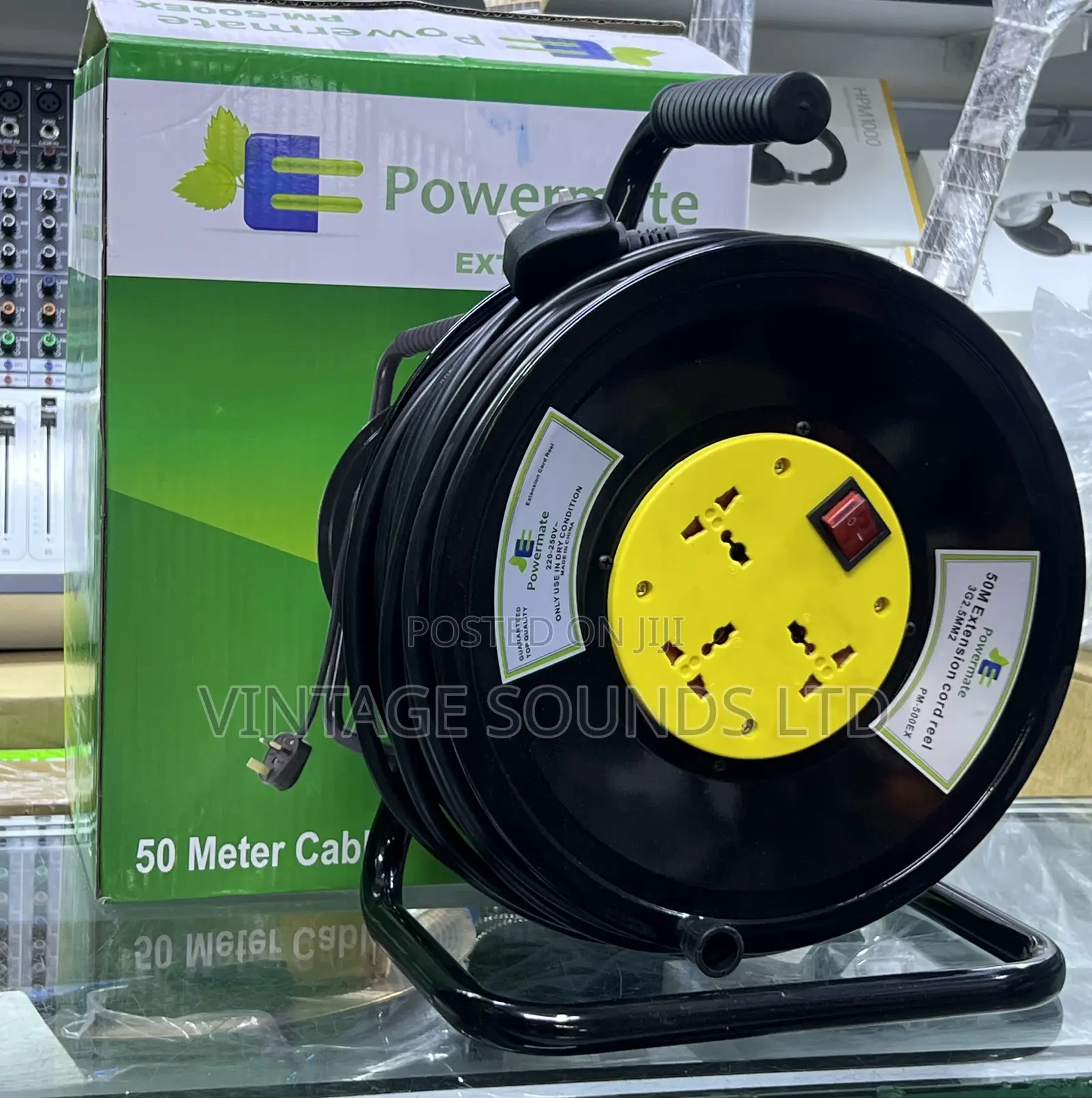 2.5 Heavy Duty Power Extension Cable 50 Meters / Cord Reel