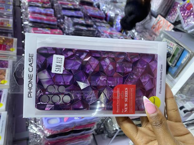 Ection Samsung A13 Diamond Pattern Cover With Chrome Plating - main view