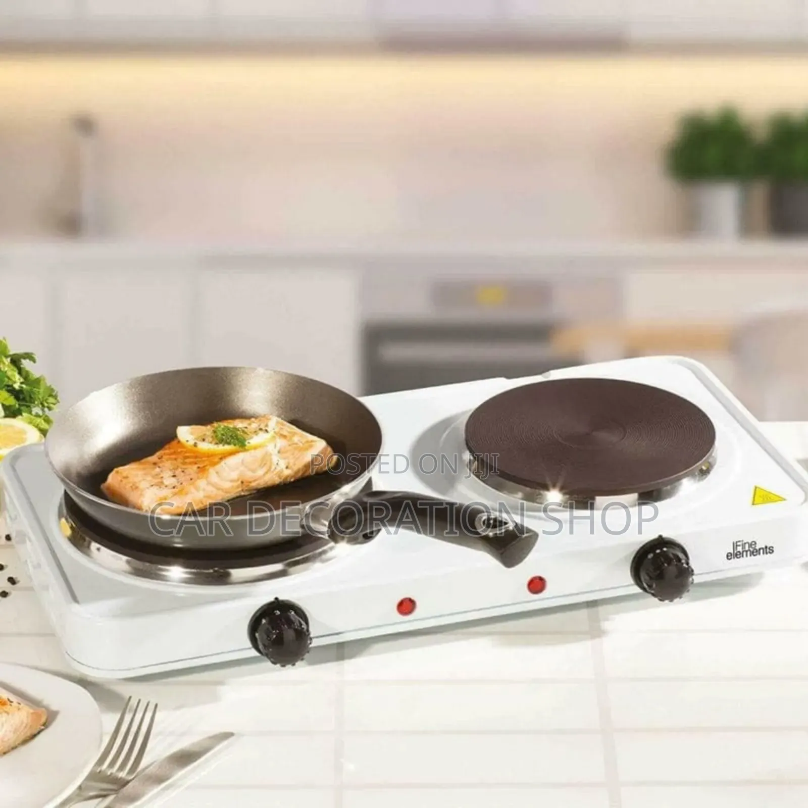 Countertop Electric Stove Double Solid Hotplate