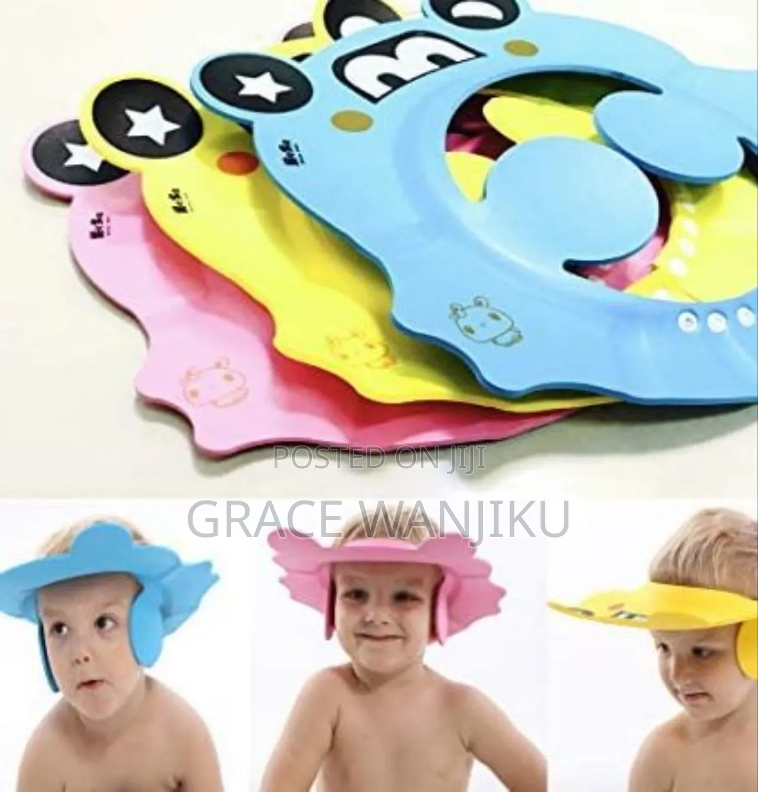 Strong Durable Cartoon Shaped Baby Shampoo Cap