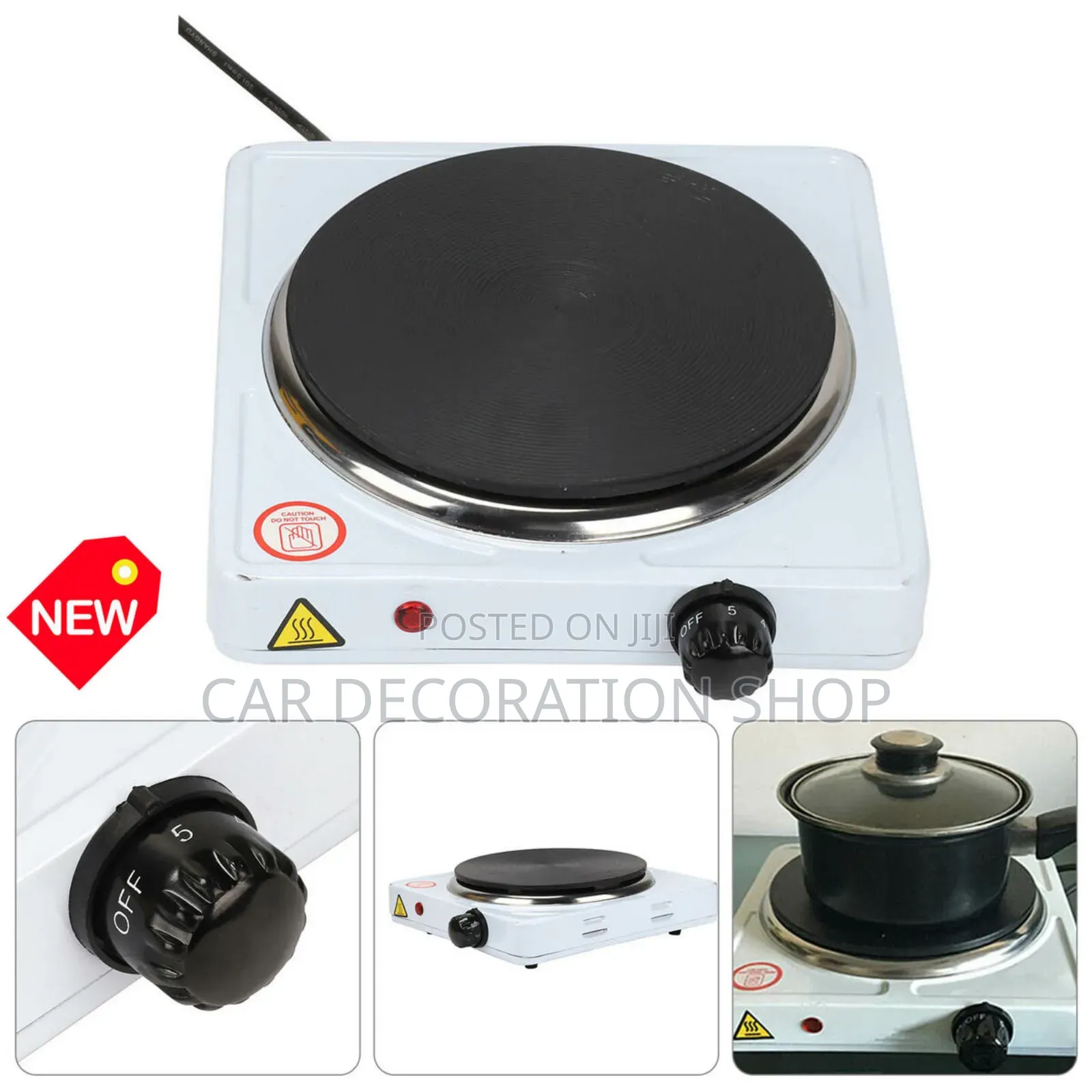 Cast Iron Solid Hotplate Cooker 1000watts With Thermal Stat