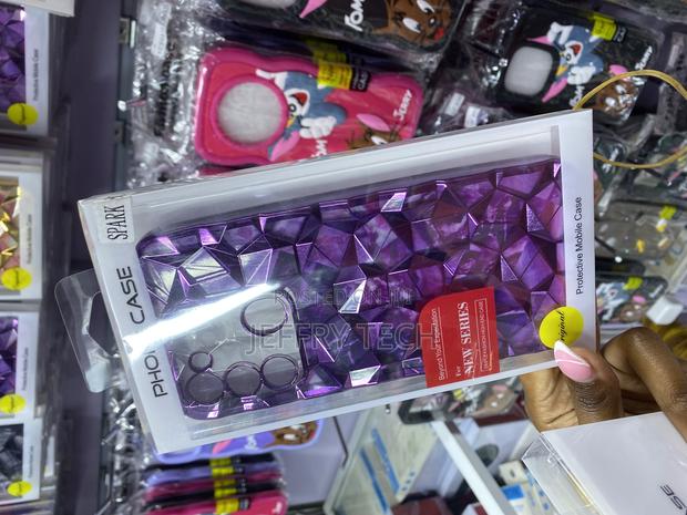 Jkobt Tecno Spark Sparkle and Detachable Diamond Print Case - thumbnail 2