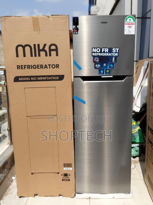 247 Litres Mika Fridge Double Door Top Mount Freezer - main view