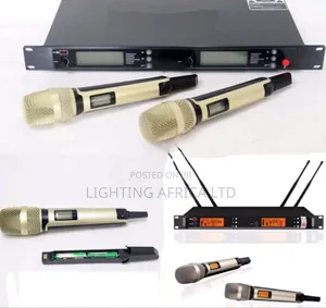 New Proffesional 300 Metres Frequency Dual Wireless Microphone