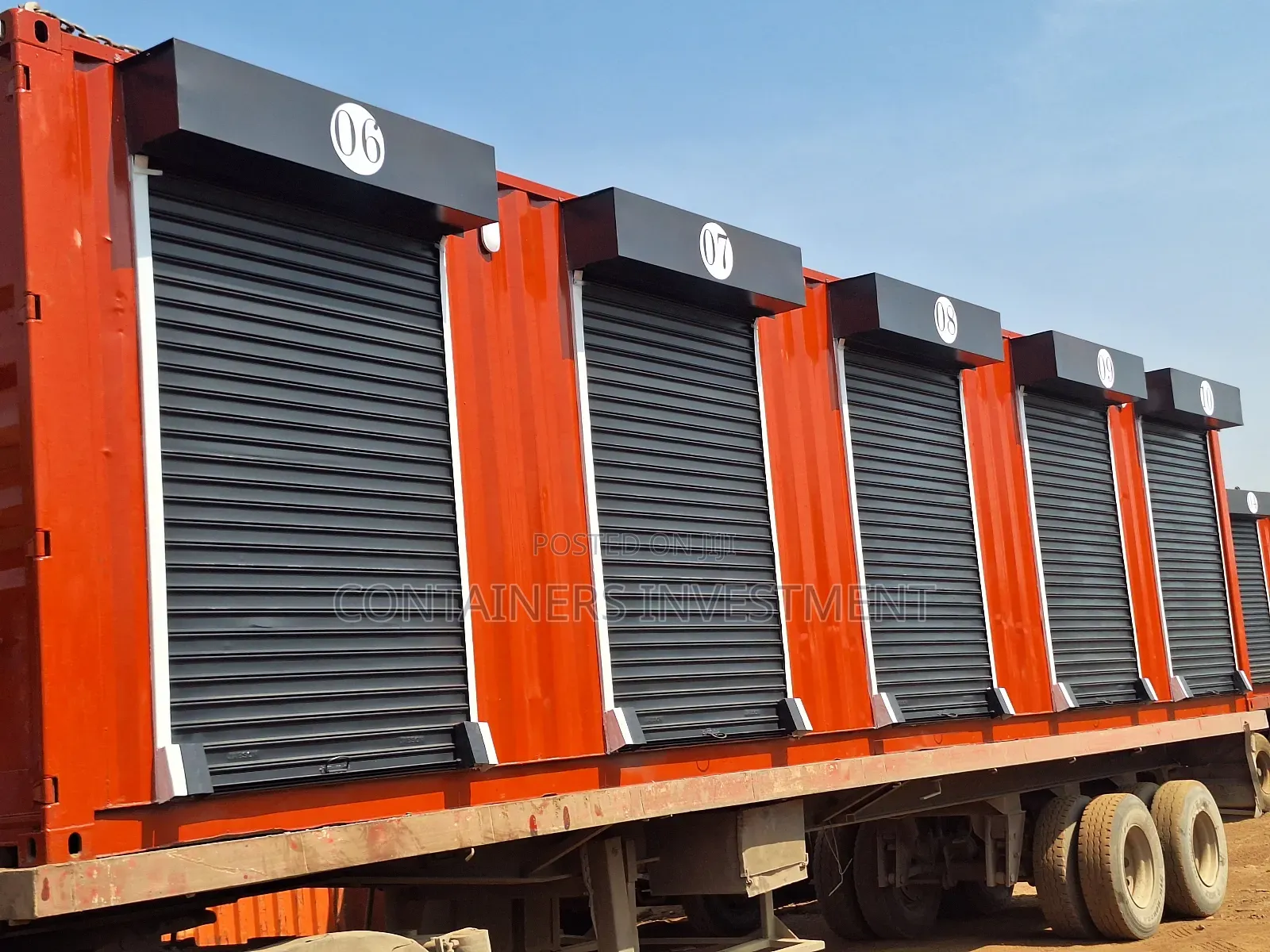 Shipping Container Stalls- Our Main Specialization.