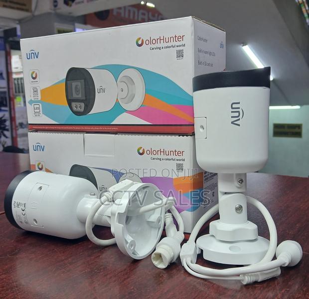 Built in Warm Light Led 4mp Ip Full Color Uniview Bullet Cam - main view