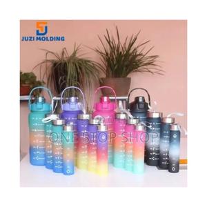 4in1 Motivational Plastic Water Bottle Set - thumbnail 2