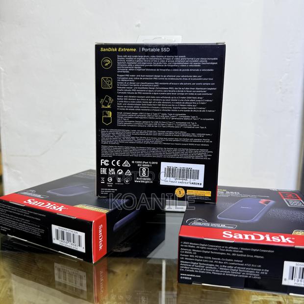 Sandisk 2tb Extreme Portable SSD (1050 Mbps) - thumbnail 3