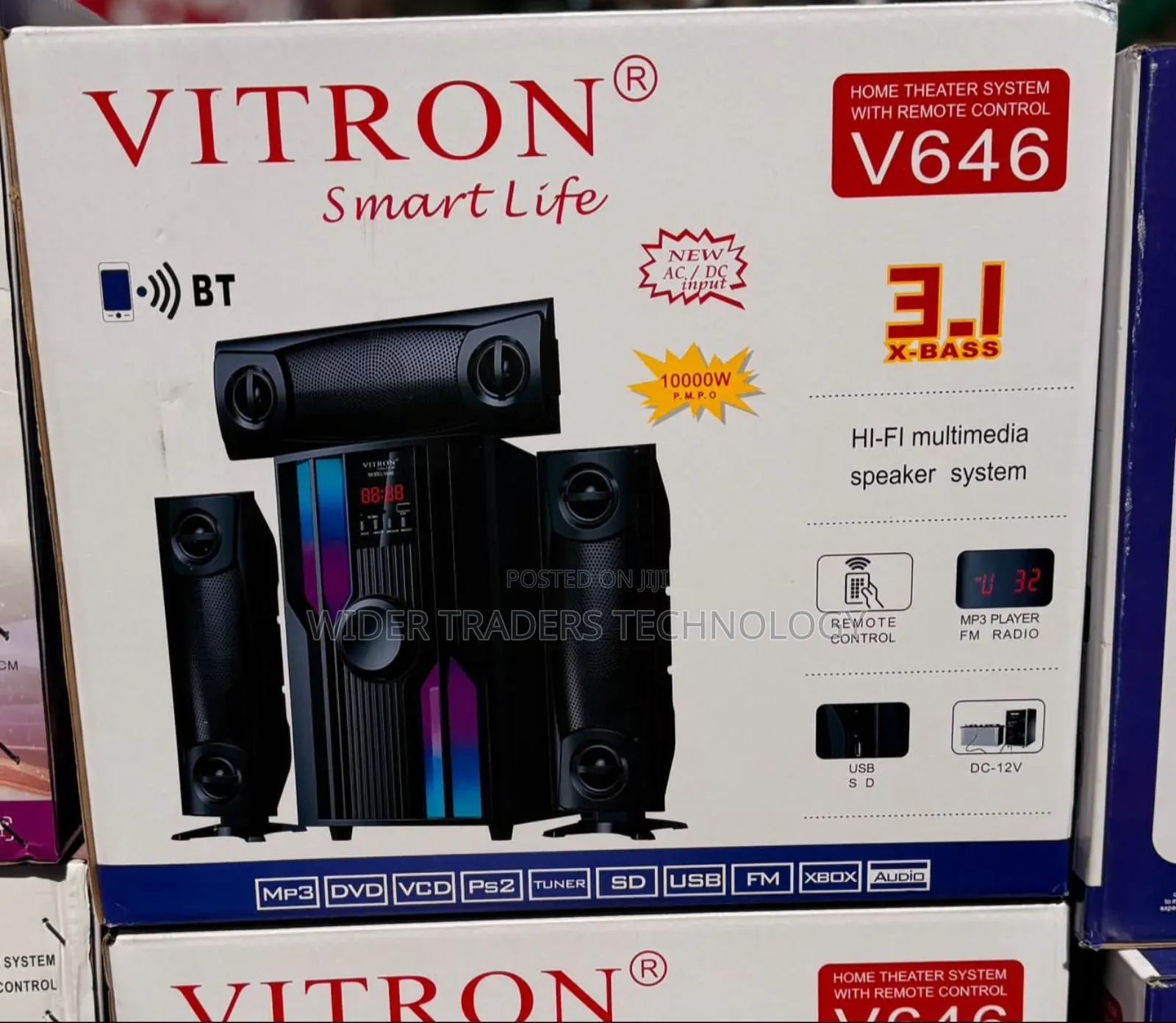 Vitron V646 3.1ch Home Theatre Sound System 10000w
