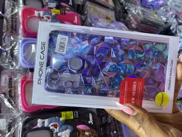 Korean Tecno Spark 15 Diamond Print and Detachable Case - main view