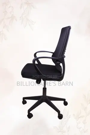 Black Upholstered Office Mesh Chair