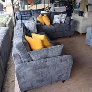 Black Stylish 5 Seater 3,2 Sofa