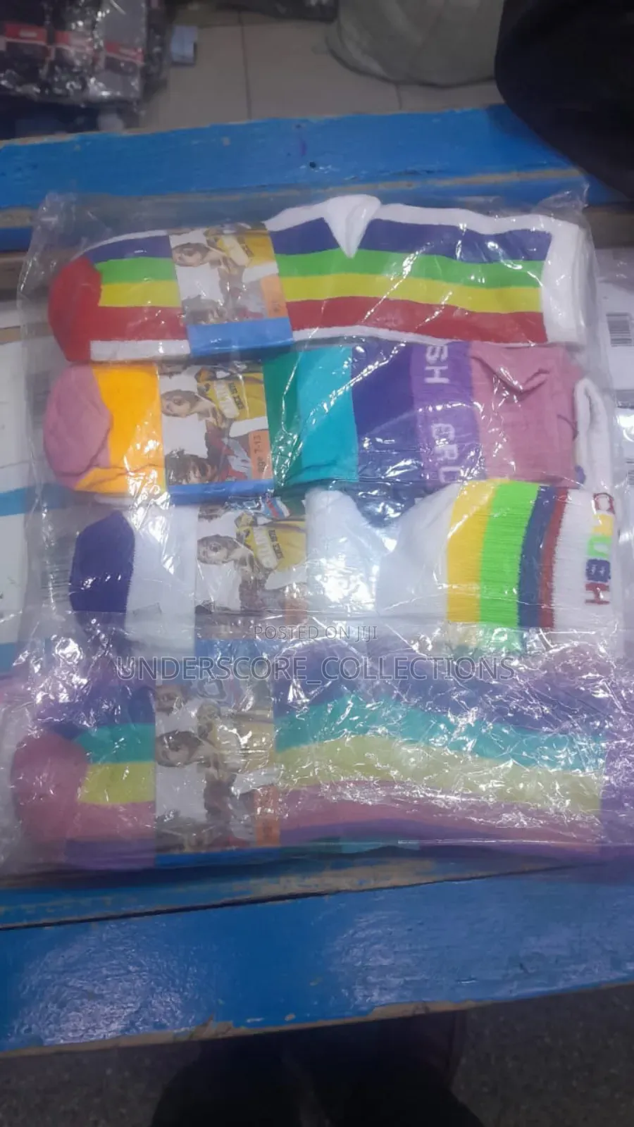 Children Unisex Stripped Cotton Spandex Socks