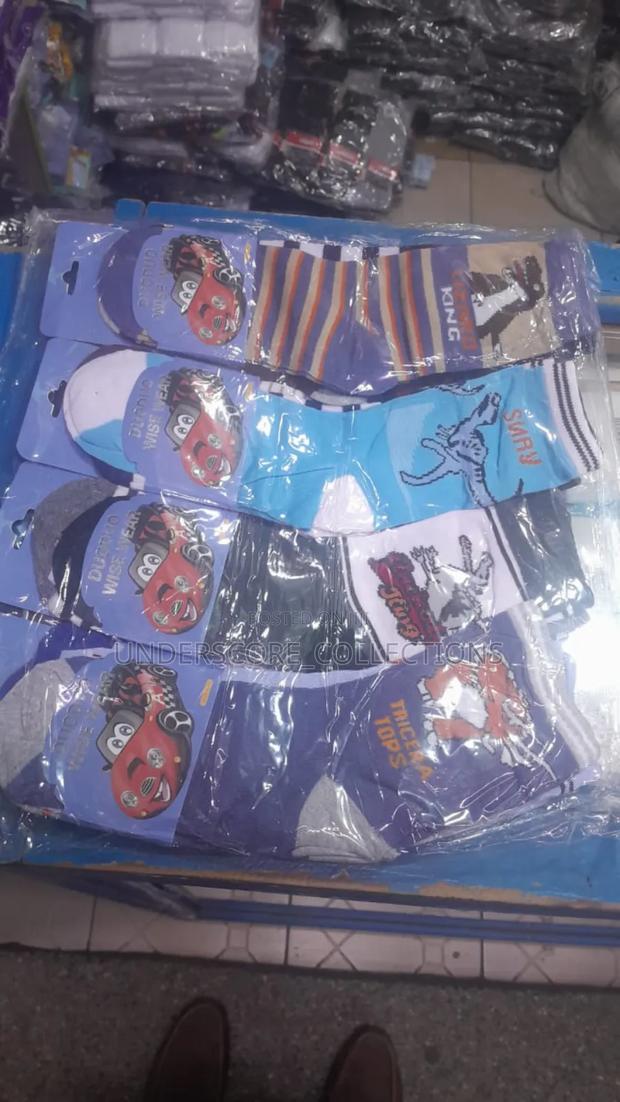 A Dozen of Children Unisex Cartoon Themed Socks