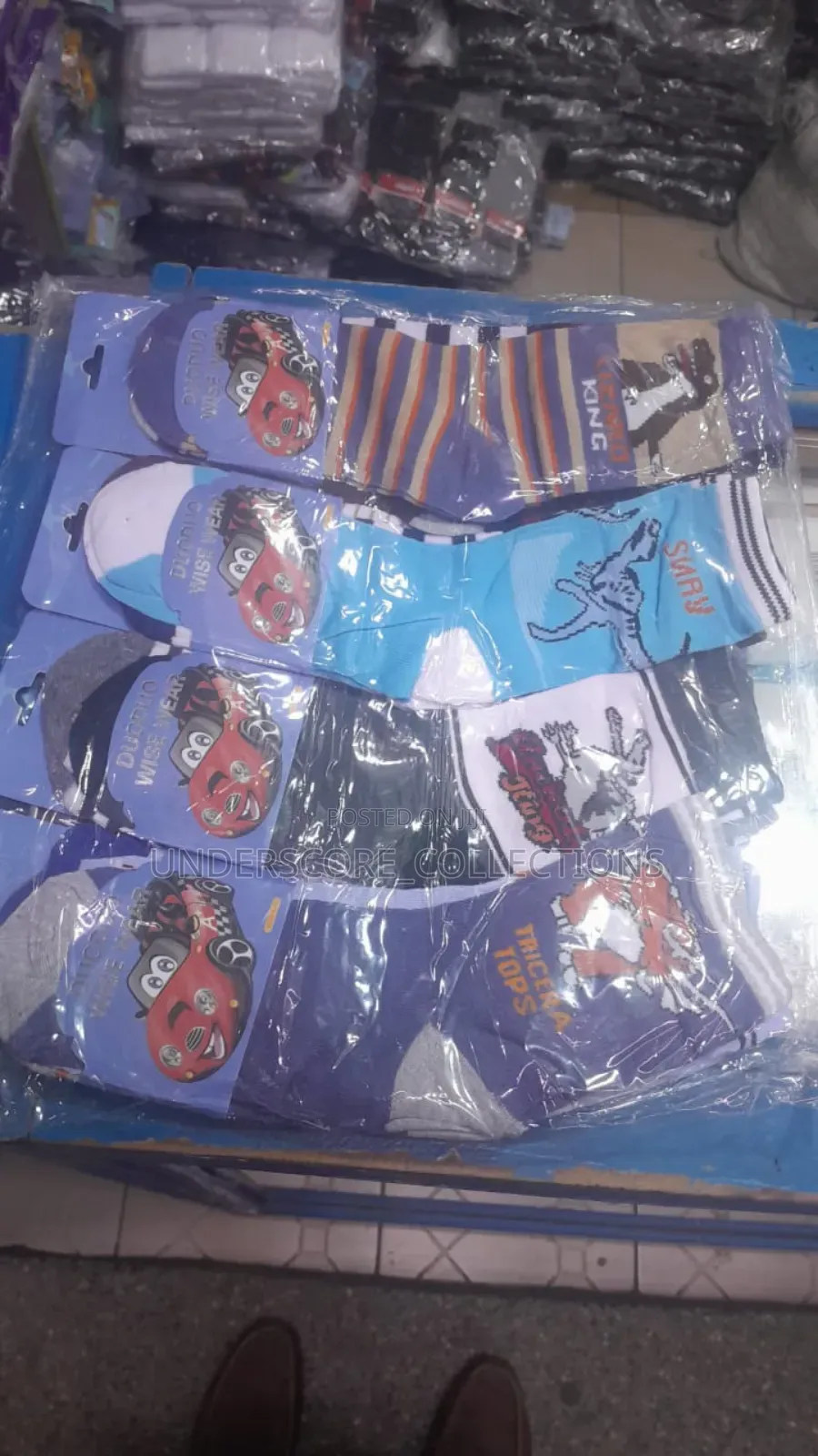A Dozen of Children Unisex Cartoon Themed Socks
