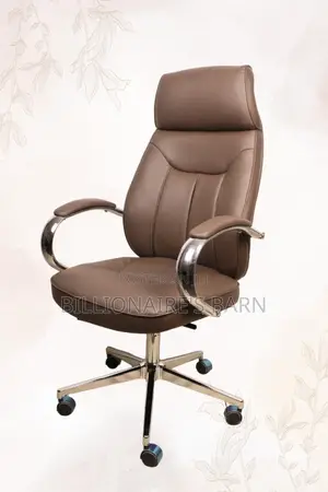 Swivel Executive Brown Leather Office Chair