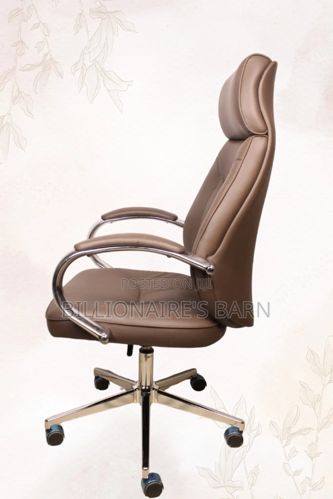 Swivel Executive Brown Leather Office Chair