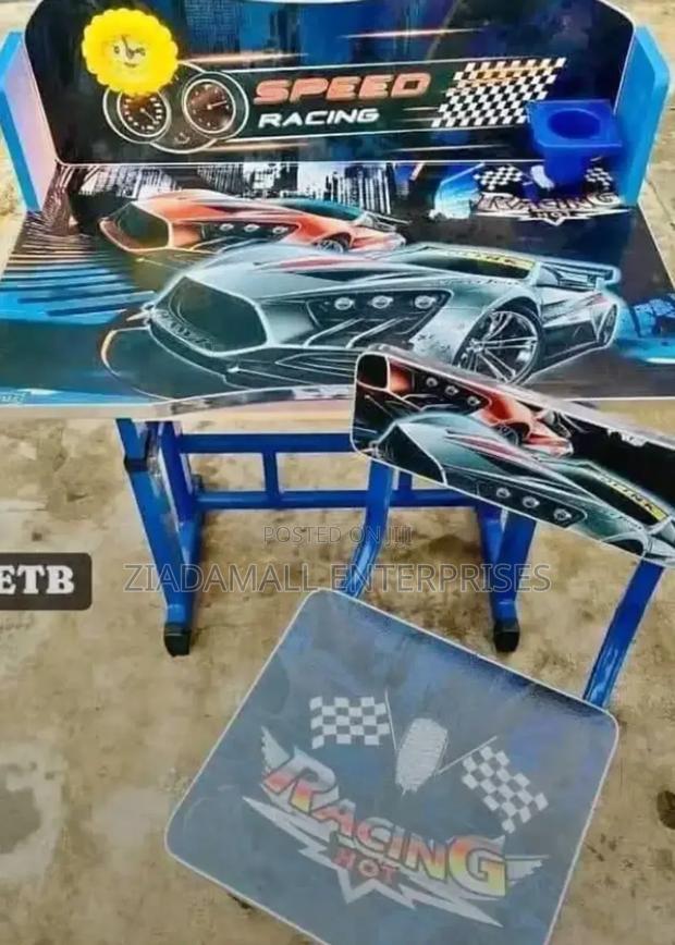 Race Ahead With the Blue Car Study Desk - main view