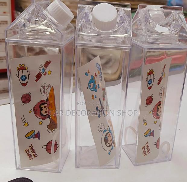 1pc 1000ml Leakproof Milk Acrylic Bottles - main view