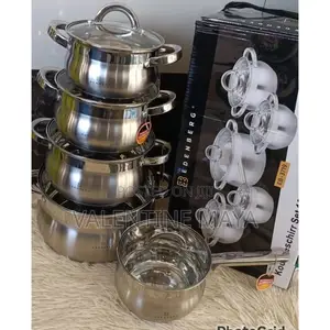 Edenberg 10 PCS 
Stainless Steel Cookware✓