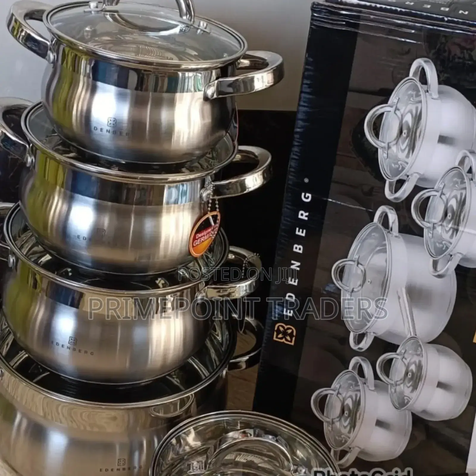 Edenberg 10 PCS 
Stainless Steel Cookware^ 