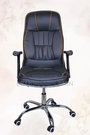 Ergonomic Executive Leather Office Chair-Black