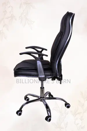Ergonomic Executive Leather Office Chair-Black