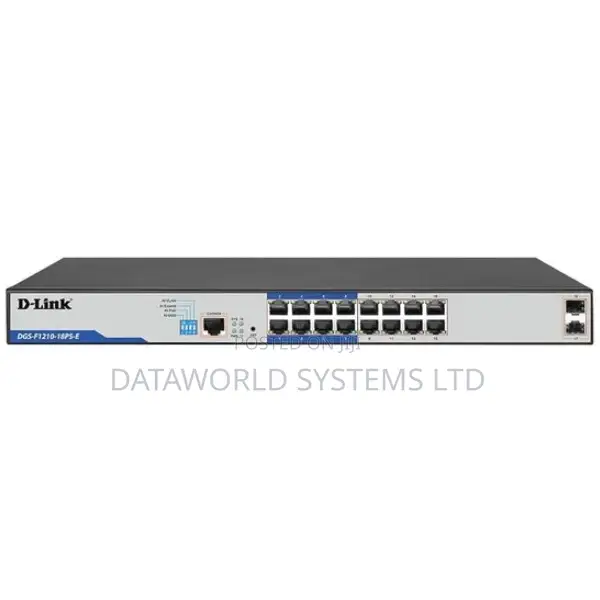 D-Link DGS-F1210-18ps-E 16-Port Gigabit 250m Smart Switch
