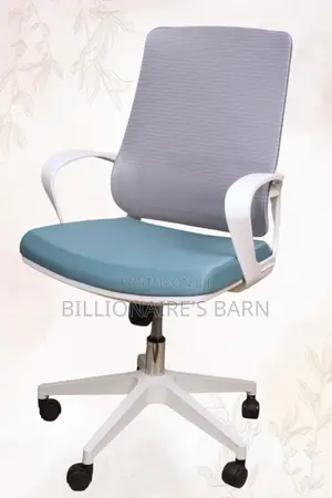 Office Chair Ergonomic Back Mesh Arms Lumbar Support-White