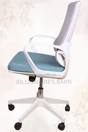 Office Chair Ergonomic Back Mesh Arms Lumbar Support-White