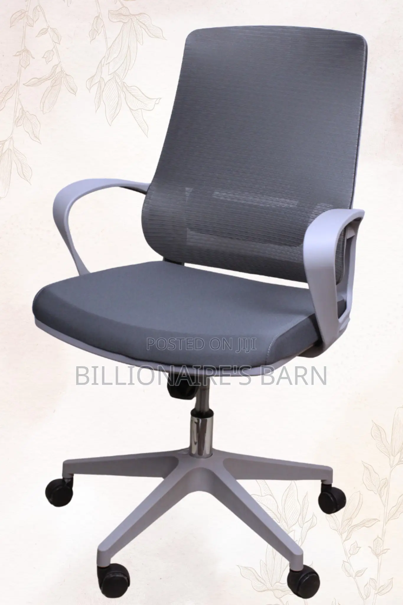 Office Mesh High Back Ergonomic Posture Chair-Gray