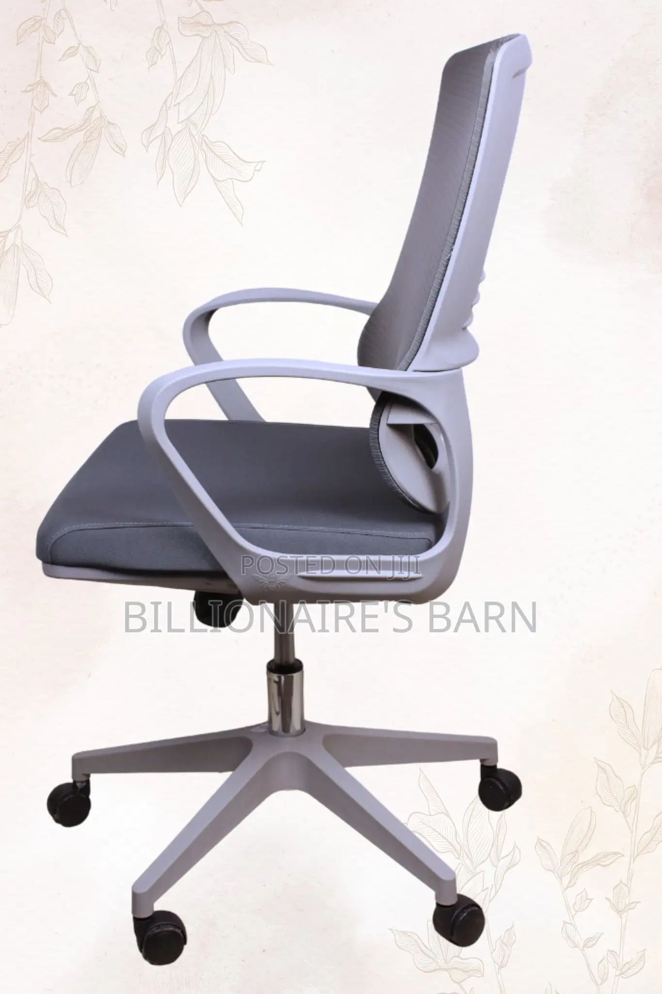 Office Mesh High Back Ergonomic Posture Chair-Gray