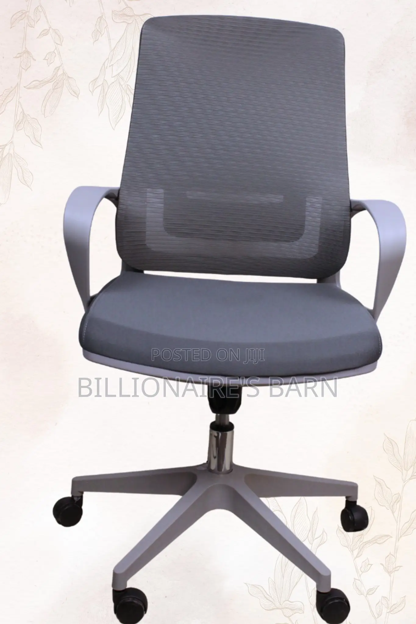 Office Mesh High Back Ergonomic Posture Chair-Gray