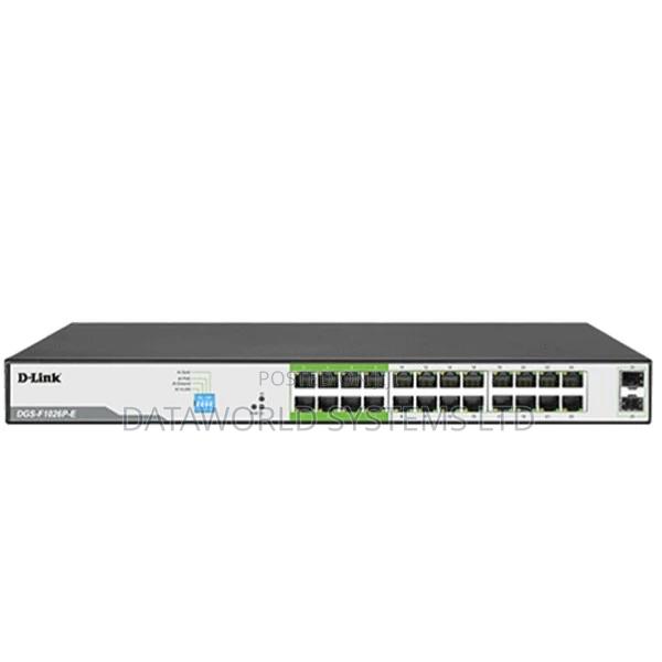 D-Link 24-Port 1000mbps Poe Switch 2 SFP Ports DGS-F1026p