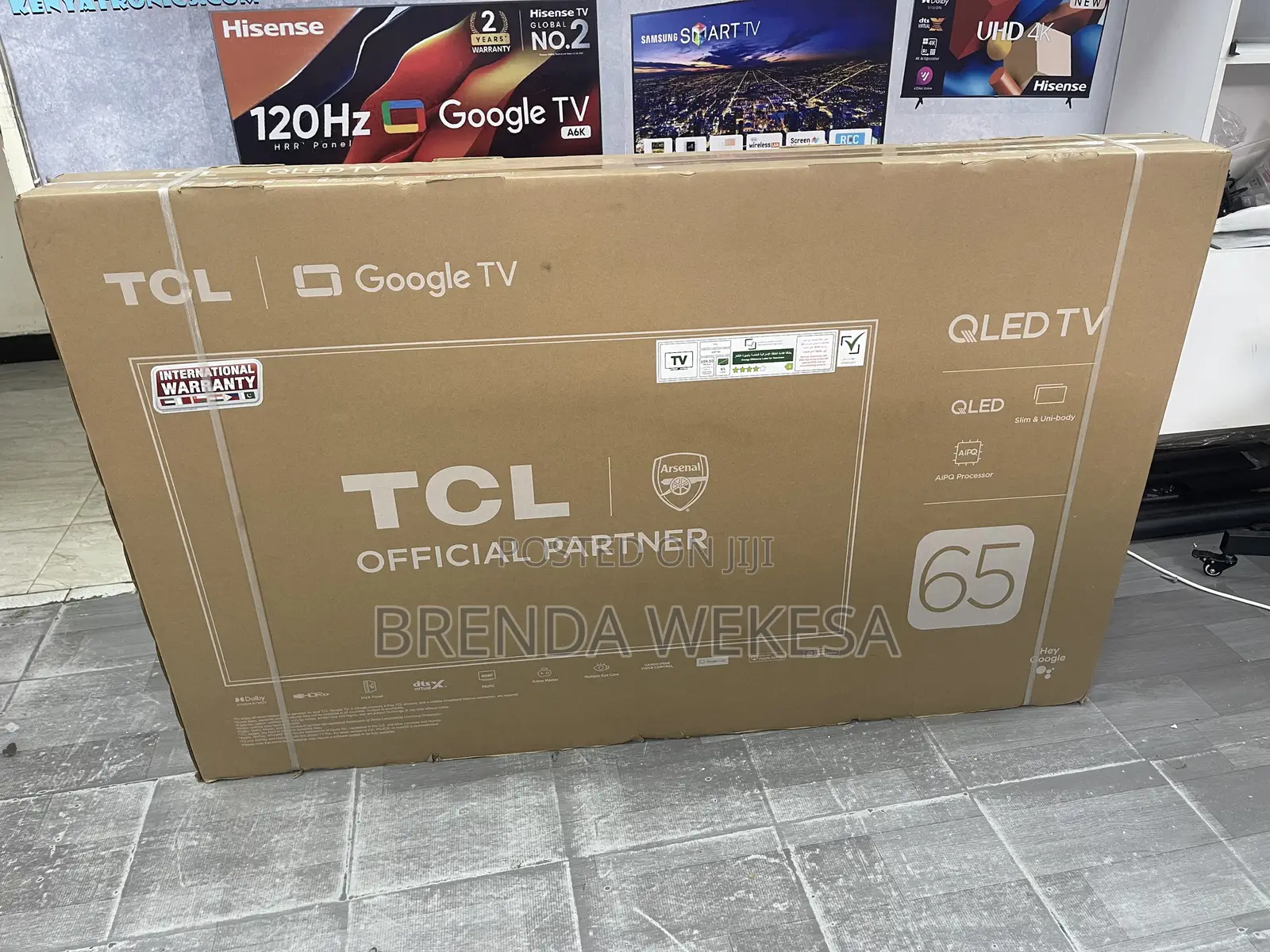 TCL 65′′ P7k Qled Smart HDR Tv 65p7k – New 2025