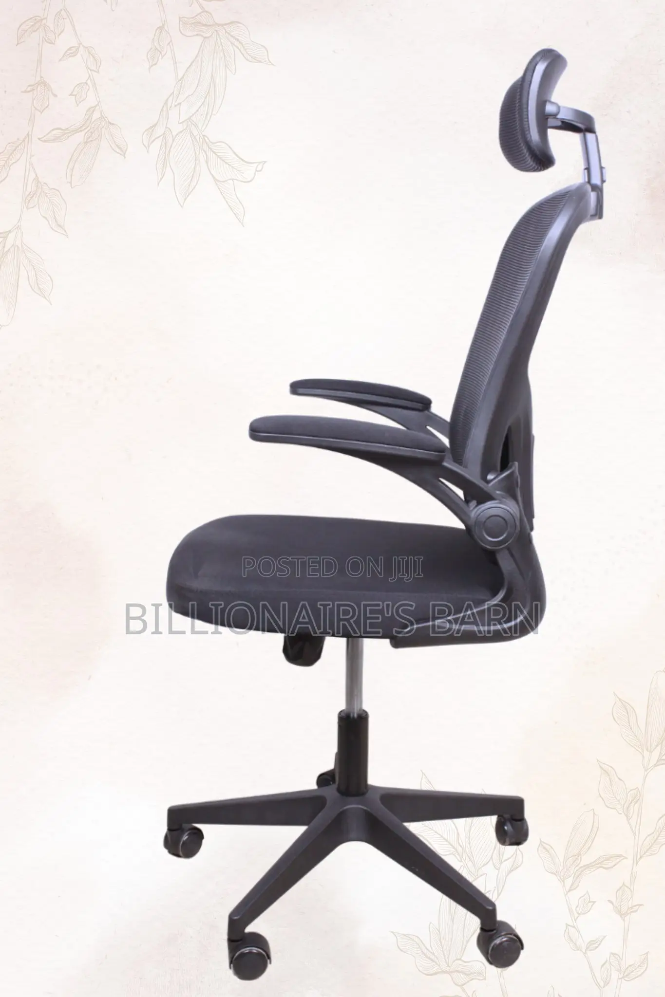 Ergonomic Office Lumbar Support Mesh Chair-Black