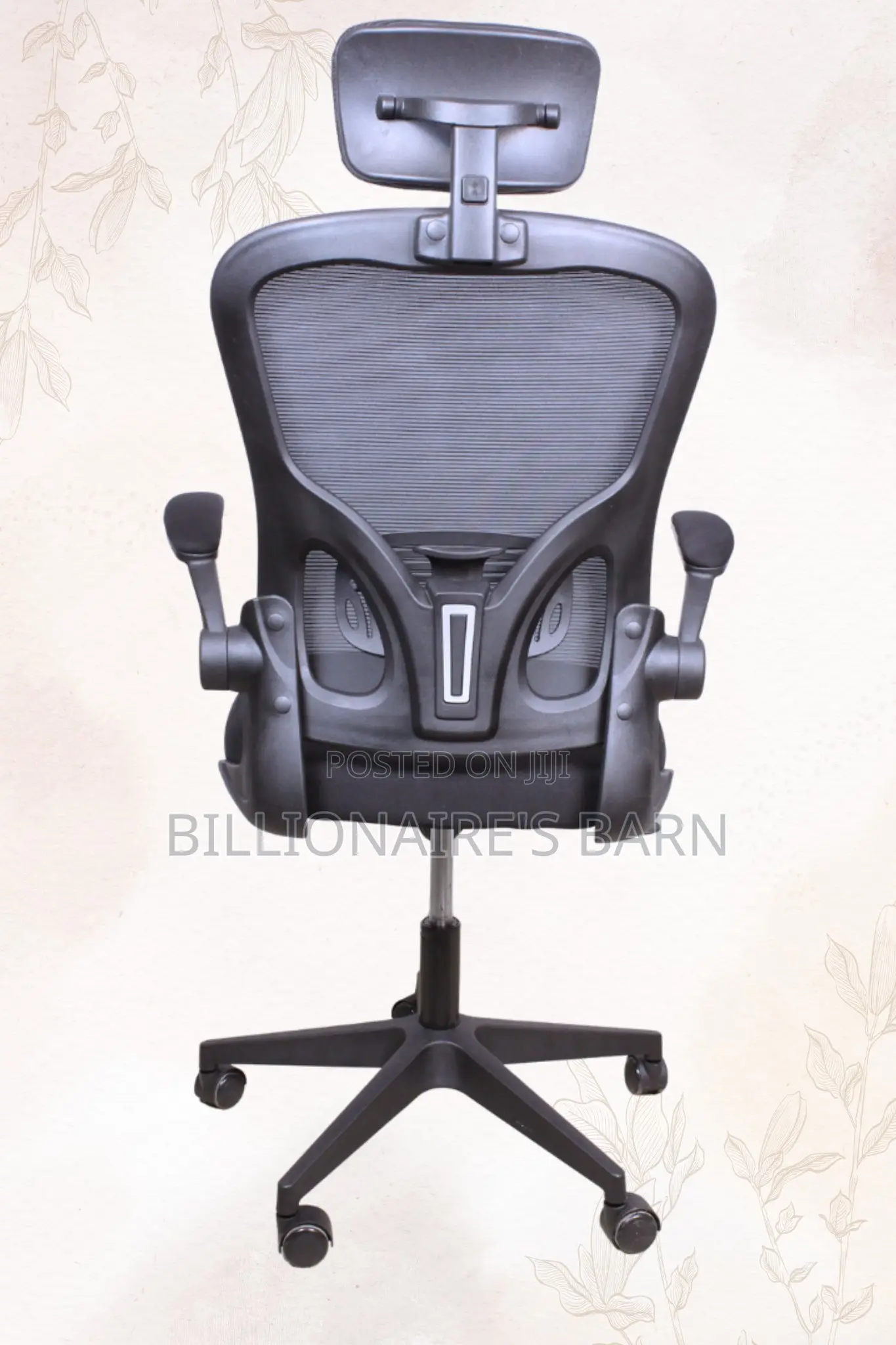 Ergonomic Office Lumbar Support Mesh Chair-Black