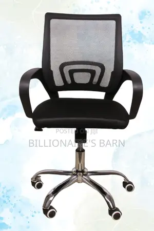 Mesh Chair Lifting Staff Seat for Comfort Work-Black