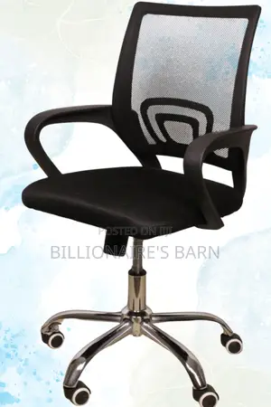 Mesh Chair Lifting Staff Seat for Comfort Work-Black