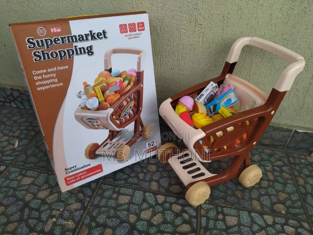 52 PCS Supermarket Shopping Cart