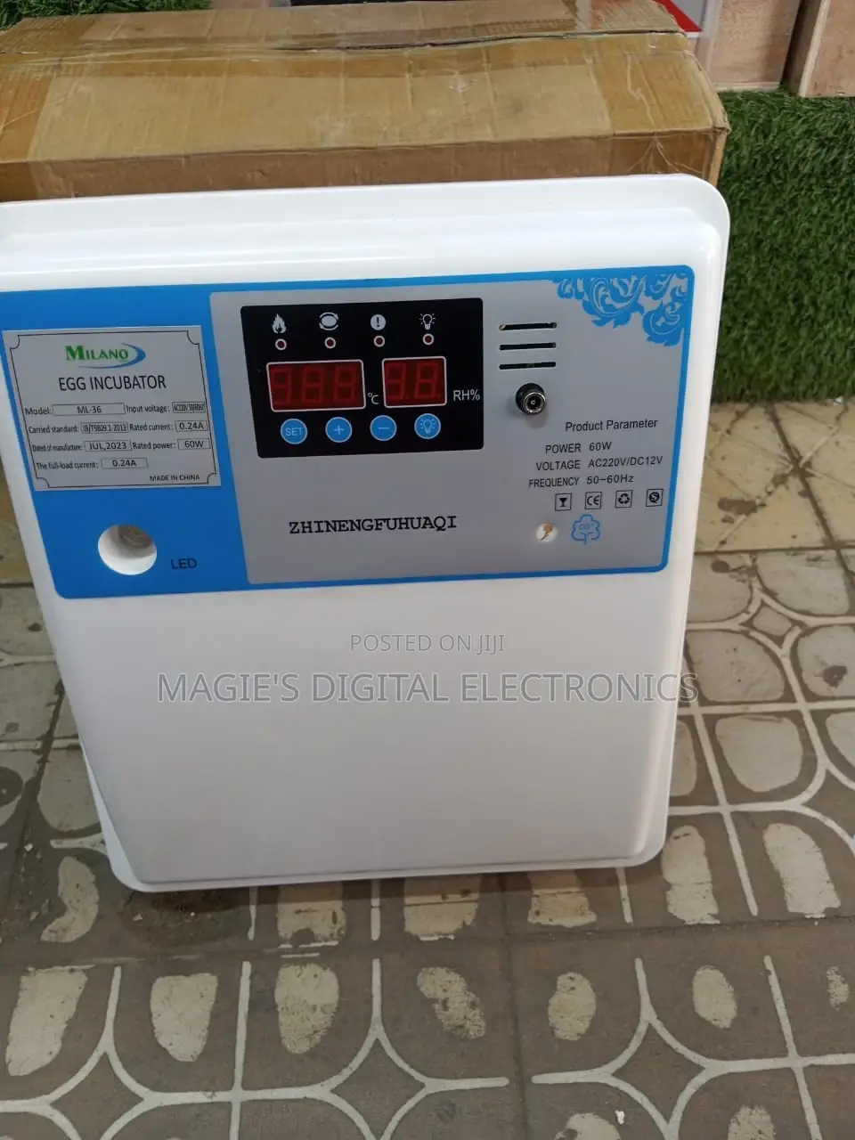 Commercial Standard Milano 36 Eggs Incubator